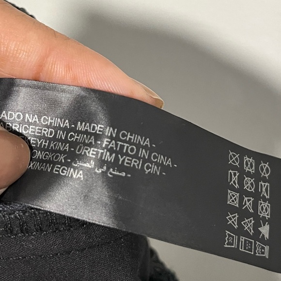 ZARA Faux Leather Jogger Pants Black Size S High Rise Tapered Fit - Picture 11 of 11